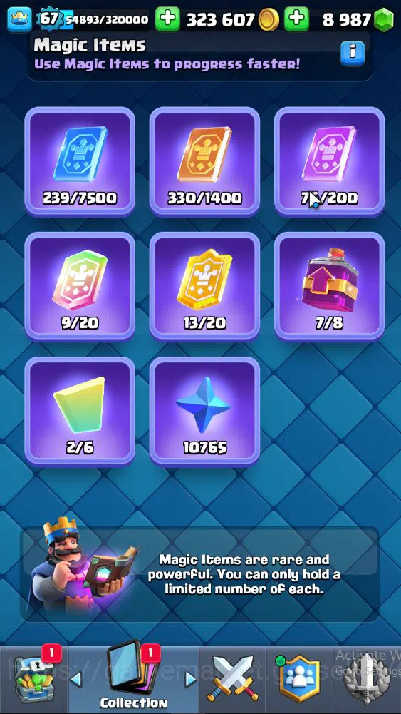 Clash Royale Accounts Lvl 67|Trophy 10457|KTL 15|Limited Skin|Card 121|3 image 6