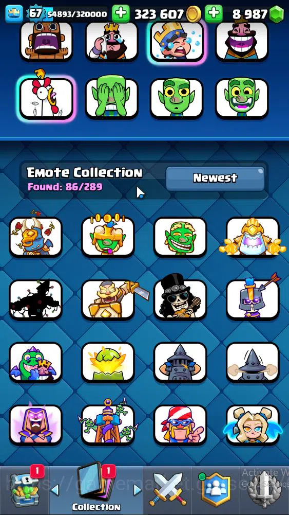 Clash Royale Accounts Lvl 67|Trophy 10457|KTL 15|Limited Skin|Card 121|3 image 7