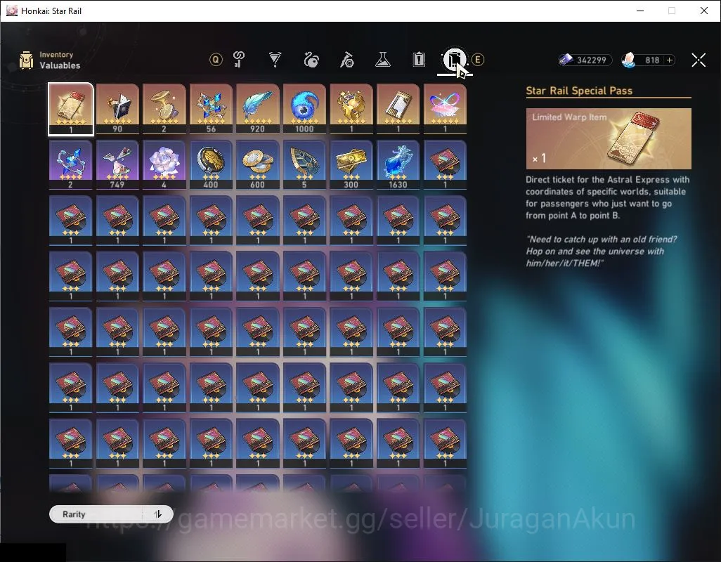 Honkai Star Rail Accounts Mid Game Asia|TL 70|11 Limited|Casto,Saber,Hyacine,RuanMei,Danheng PT,Hysilence,etc|MC 5