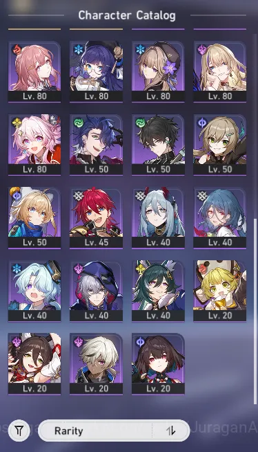 Honkai Star Rail Accounts Mid Game ASIA [TL69] 12 Limited + 1 Sign(Feixao+Sign,TheHerta,3B,Aventurine,Robin,Acheron,Rappa 6