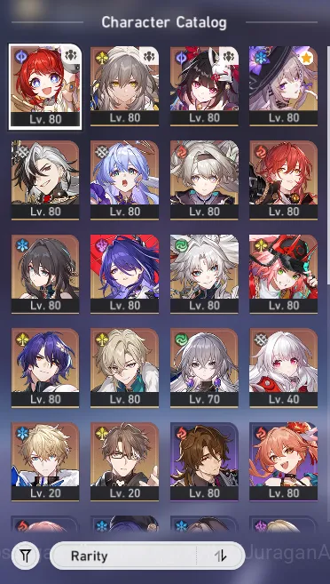 Honkai Star Rail Accounts Mid Game ASIA [TL69] 12 Limited + 1 Sign(Feixao+Sign,TheHerta,3B,Aventurine,Robin,Acheron,Rappa 7