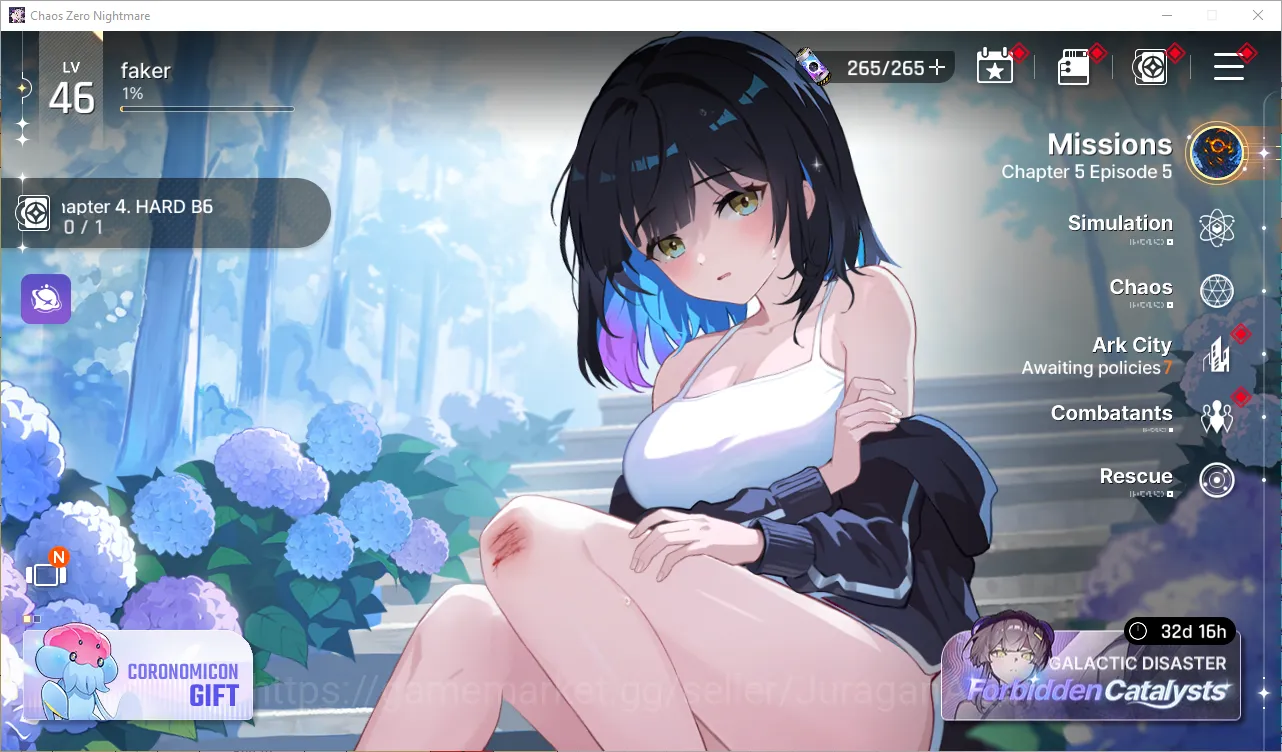 Chaos Zero Nightmare Accounts GLOBAL Lv46| 10 SSR 3 Limit (Chizuru,Yuki,Haru),Ve image 1