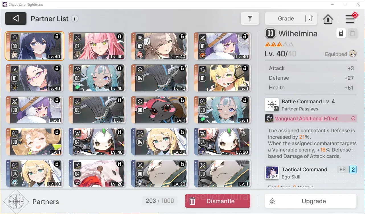 Chaos Zero Nightmare Accounts GLOBAL Lv46| 10 SSR 3 Limit 2