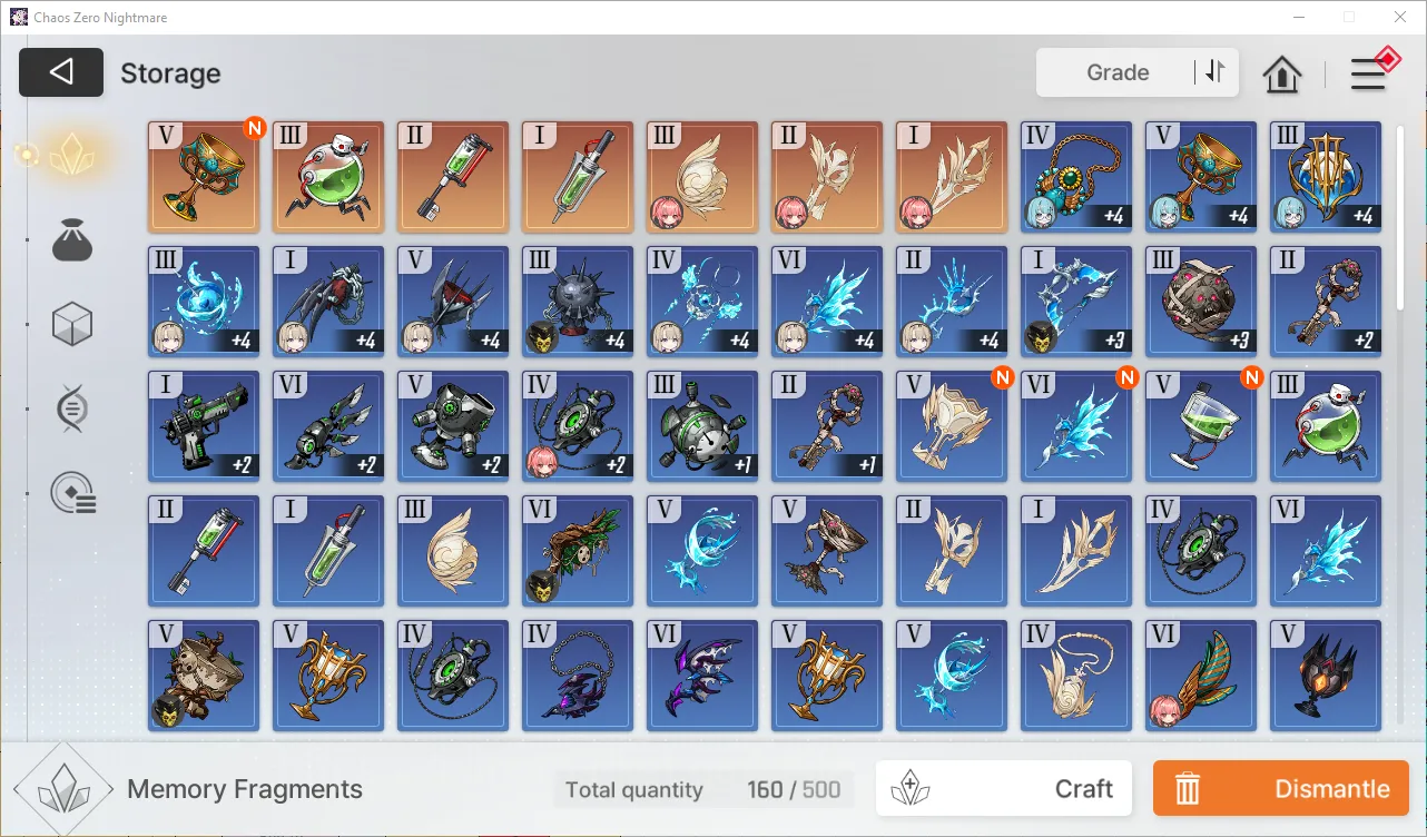 Chaos Zero Nightmare Accounts GLOBAL Lv46| 10 SSR 3 Limit 4