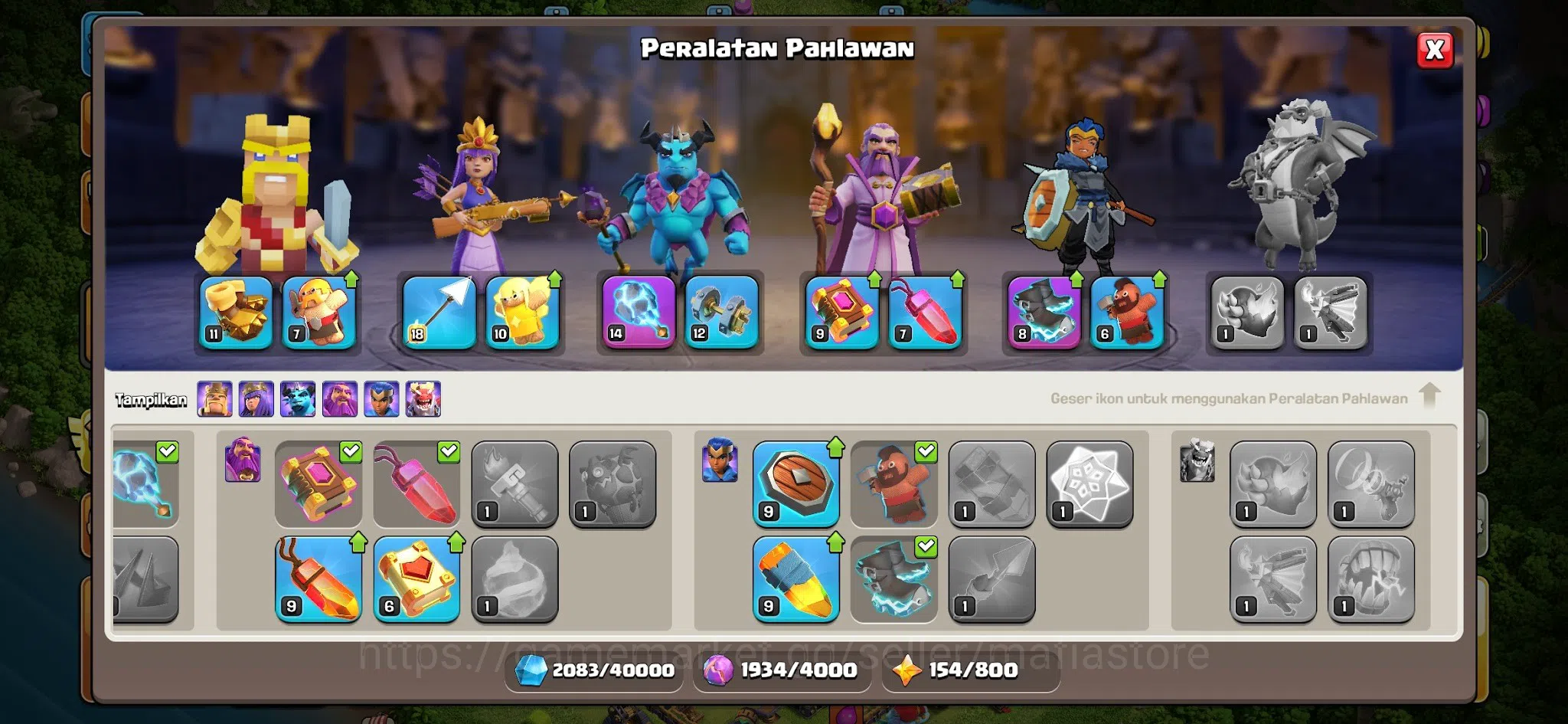 Clash of Clans Accounts TH13 MAX AQ 80 RC 30, GW 54 Heroes, 5 Pets inc. Un image 14