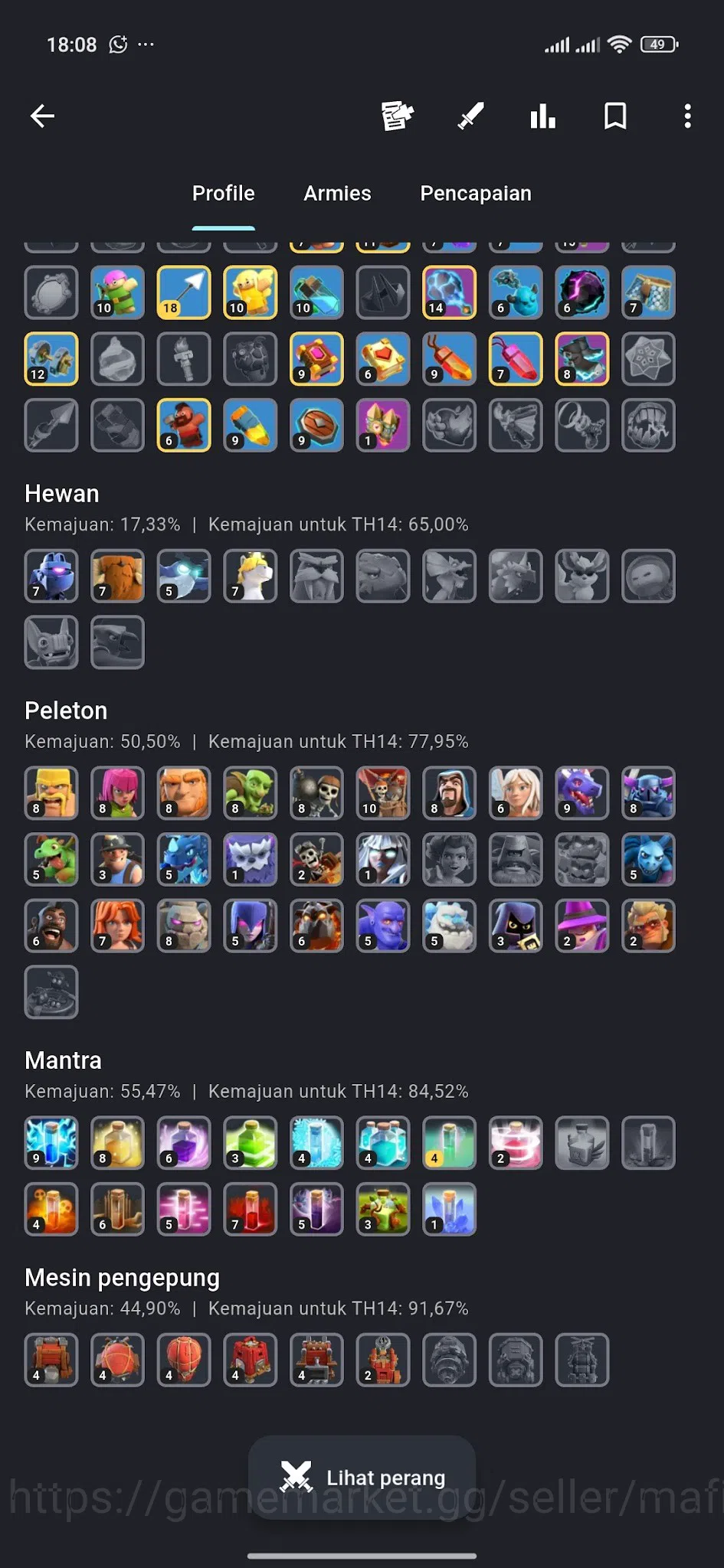 Clash of Clans Accounts TH13 MAX AQ 80 RC 30, GW 54 Heroes, 5 Pets inc. Un image 20