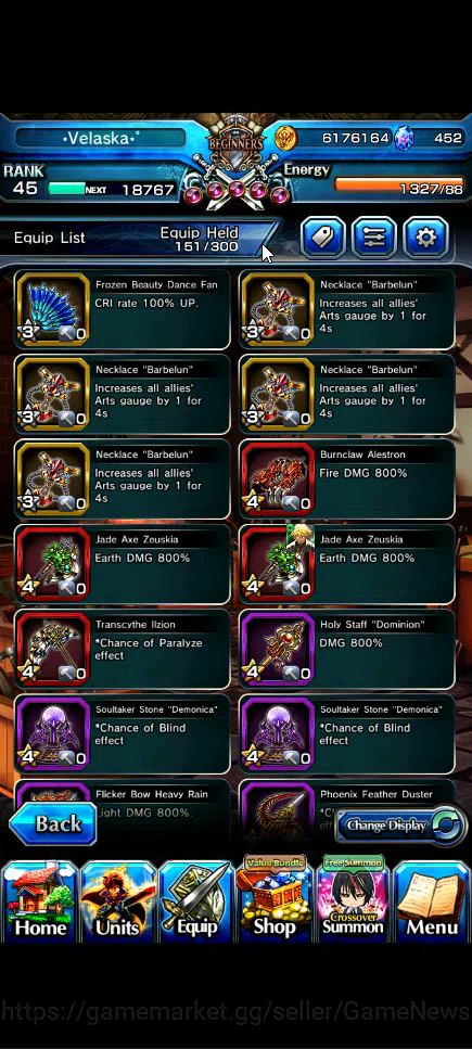 Grand Summoners Accounts Global|Rank 45|452 CC|11 Ascend+2 TW|[Emiyu,Akemi] image 10