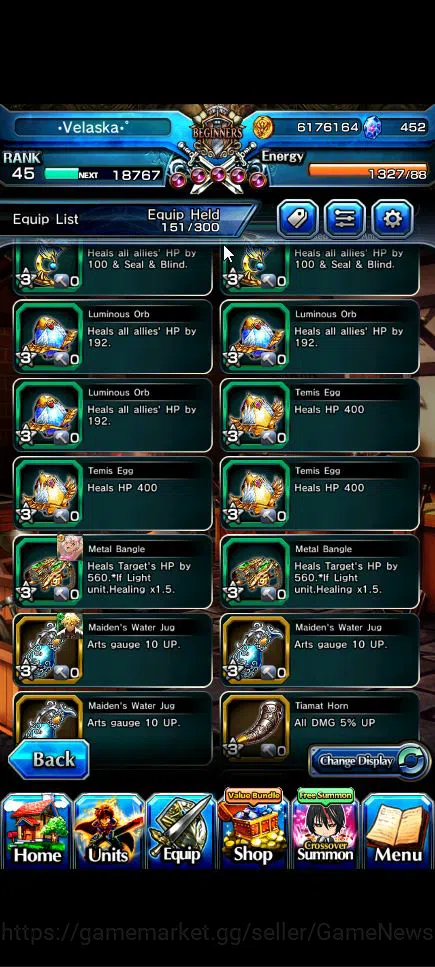 Grand Summoners Accounts Global|Rank 45|452 CC|11 Ascend+2 TW|[Emiyu,Akemi] image 12