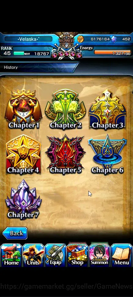 Grand Summoners Accounts Global|Rank 45|452 CC|11 Ascend+2 TW|[Emiyu,Akemi] image 2