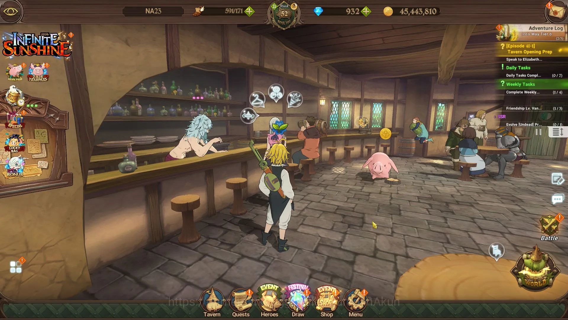 Global | Starter | 945K CC,Ch 5 | 3 UR+932 Gems | KingDiane,Demon King Meliodas,Lancelot |Code Only|(SDS3077) The Seven Deadly Sins: Grand Cross Starter Global | Starter | 945K CC,Ch 5 | 3 UR+932 Gems | image 1