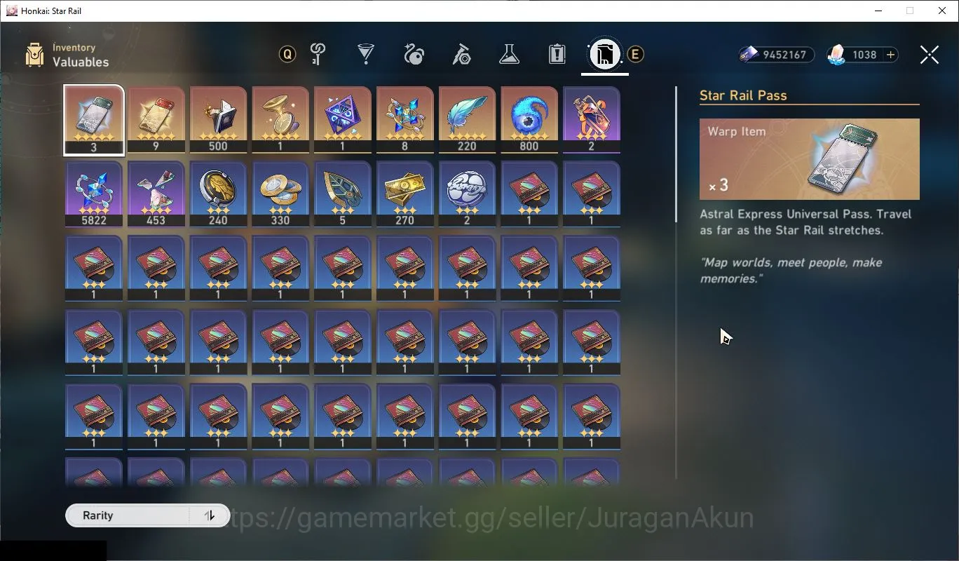 Honkai Star Rail Accounts Mid Game ASIA [TL65] 5 Limited (CerydraE1,The Herta)+Sign [Anaxa,Dan HengPT,Archer,etc] |MC 6