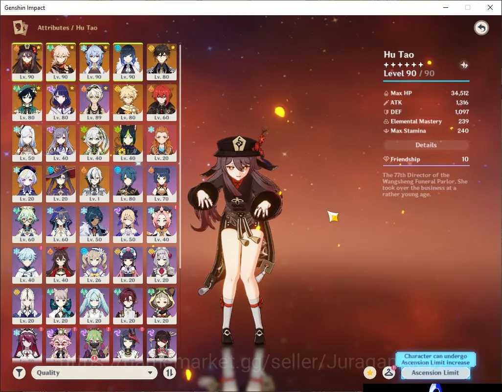 Genshin Impact Mid Game ASIA|AR 57|10 Limit+ 4[5 Star Weapon]|Yelan,Raiden image 1
