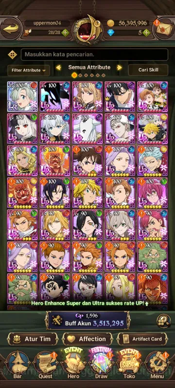 The Seven Deadly Sins: Grand Cross Accounts Asia|3,5M CC|1LR + 6UR + Full Collab Solev + TOG + image 1