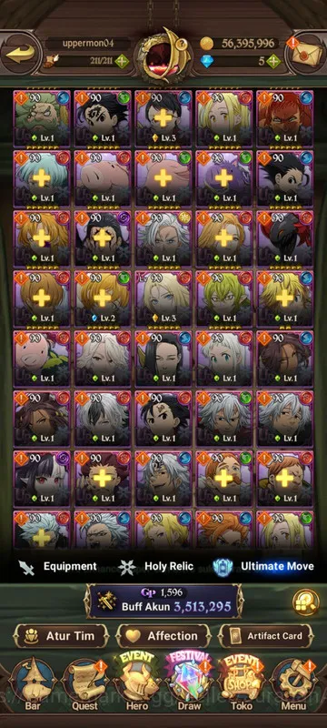 The Seven Deadly Sins: Grand Cross Accounts Asia|3,5M CC|1LR + 6UR + Full Collab Solev + TOG + image 3
