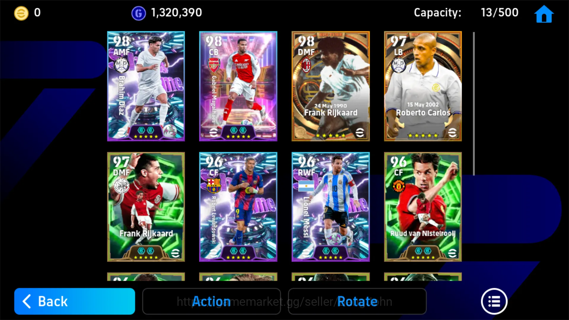 eFootball Accounts Others power 3143 | gabriel magalhaes show time | brahim diaz show time  | EFB056B 3
