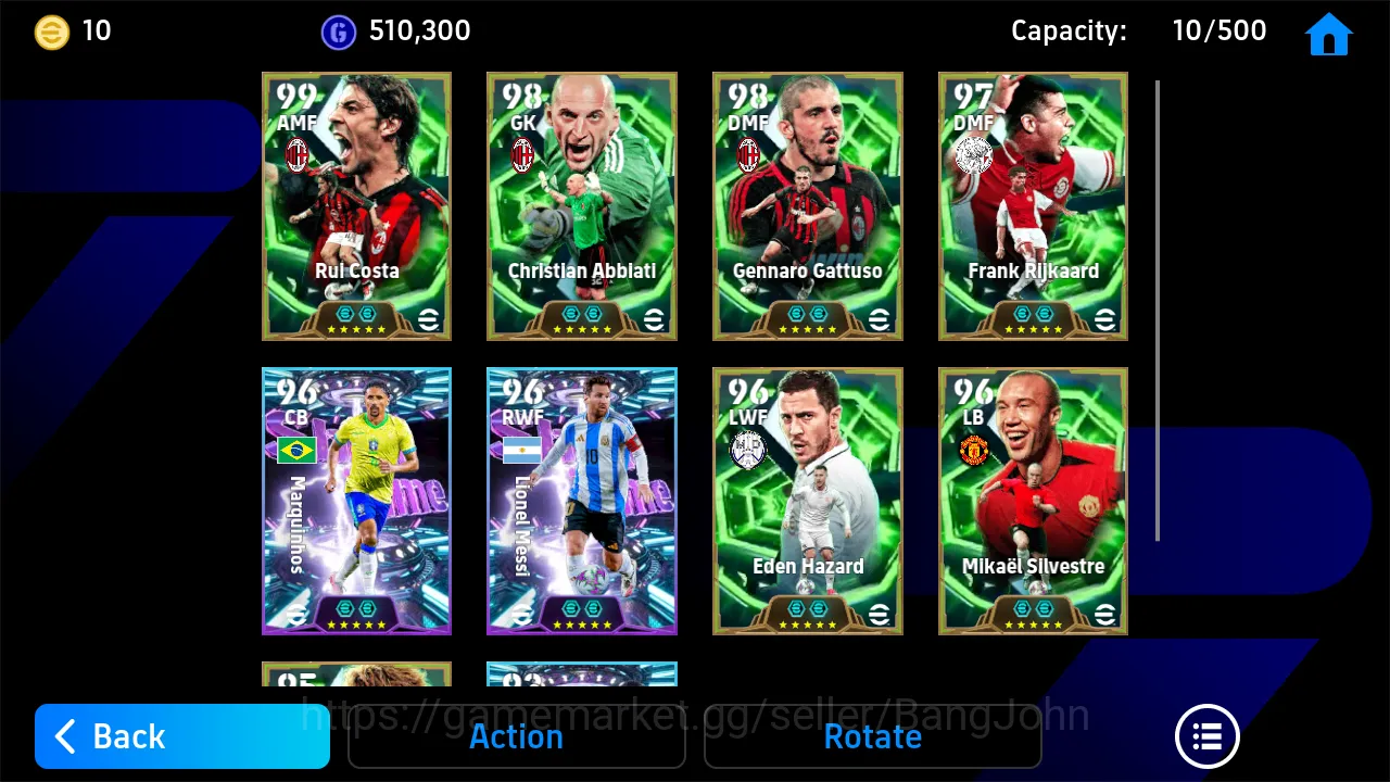 eFootball Accounts Others power 3136 | rui costa epic db gattuso epic db abbiati epic db | EFB134B 4