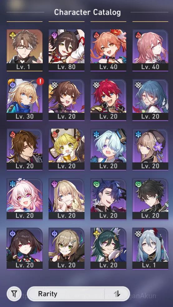 Honkai Star Rail Accounts Mid Game ASIA [TL69] 7 Limited (Acheron+Sign, Ruan Mei E1, Aventurine, Firefly, ETC)|Amphoreus 6