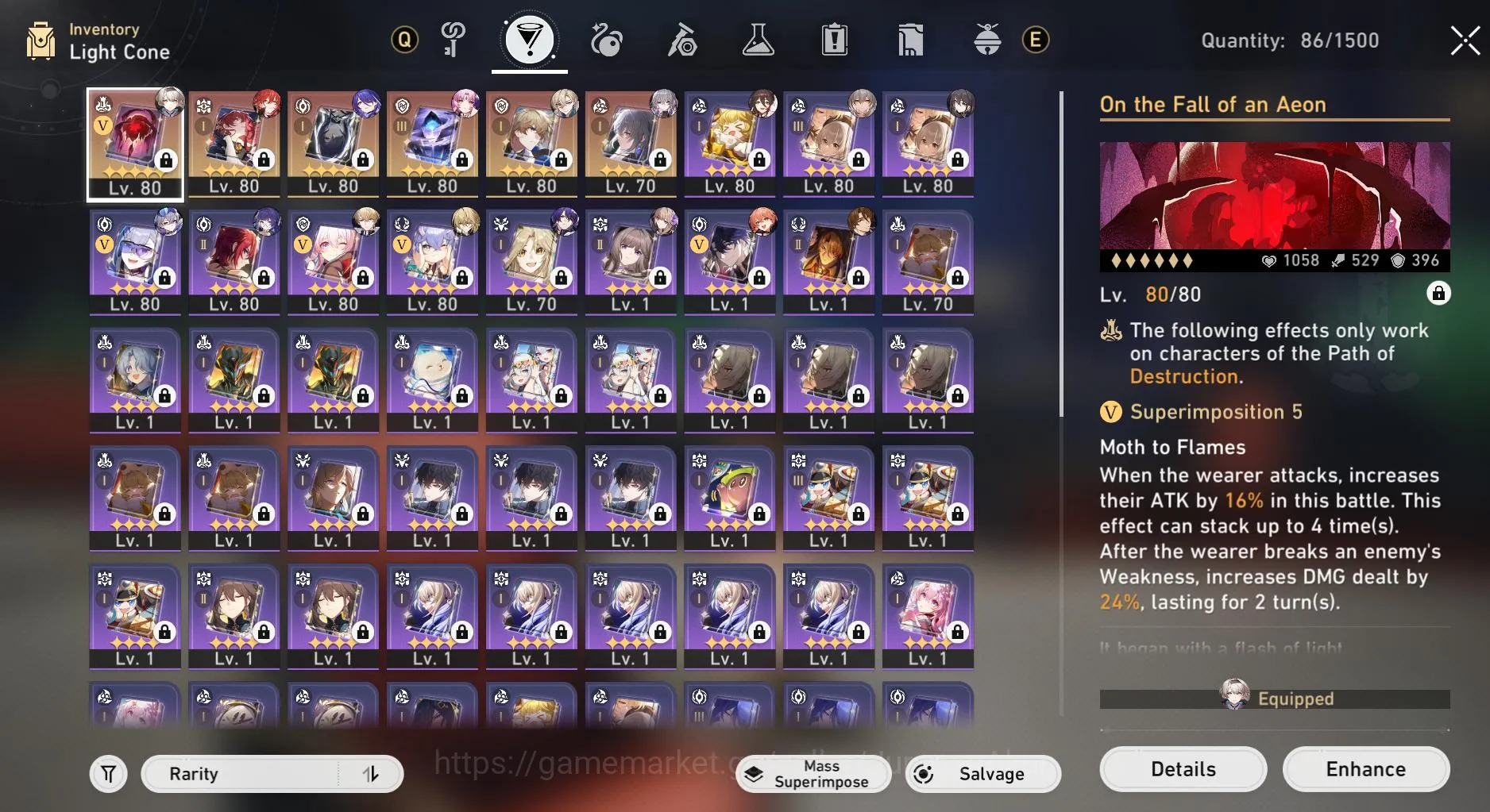 Honkai Star Rail Accounts Mid Game ASIA [TL69] 7 Limited (Acheron+Sign, Ruan Mei E1, Aventurine, Firefly, ETC)|Amphoreus 8