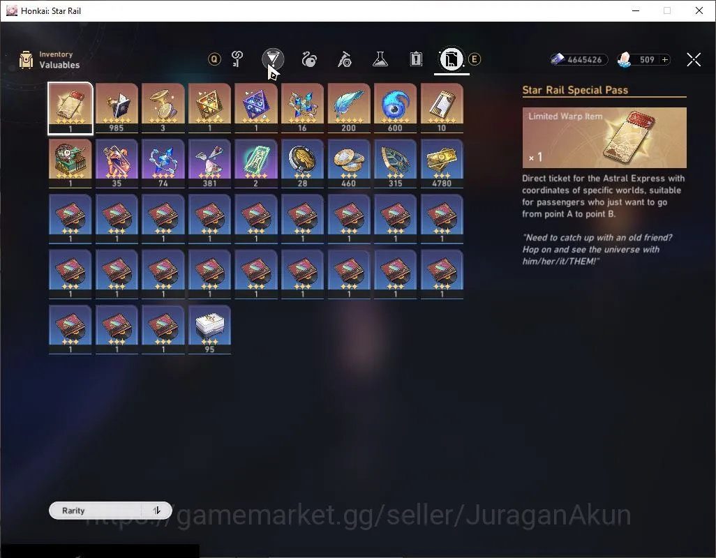 Honkai Star Rail Accounts Mid Game ASIA |TL 68|10 Limited|Sunday+Sign [Jingliu E1,Luocha,Acheron,Jing Yuan,Silver Wolf 2