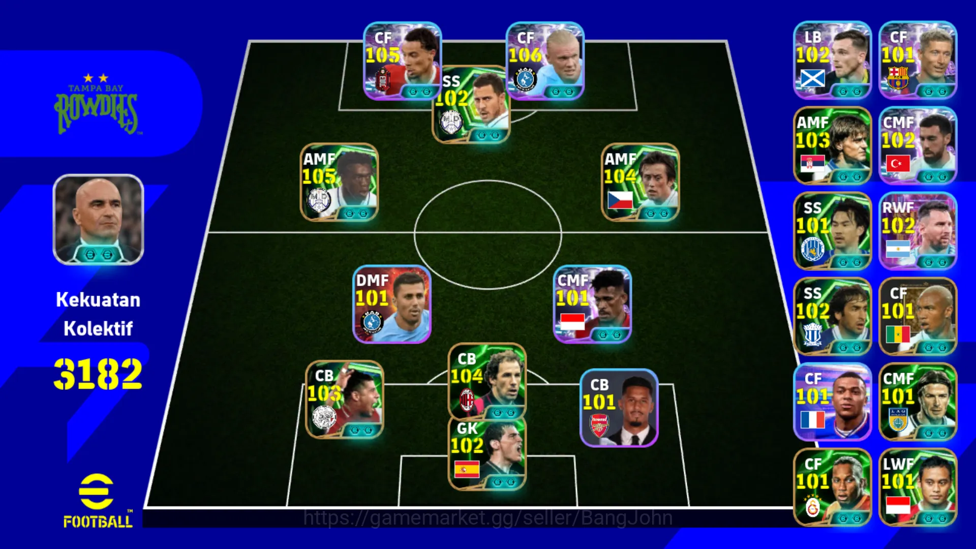 eFootball Others Power 3182 | Haaland Show time , Eketike Show time image 1