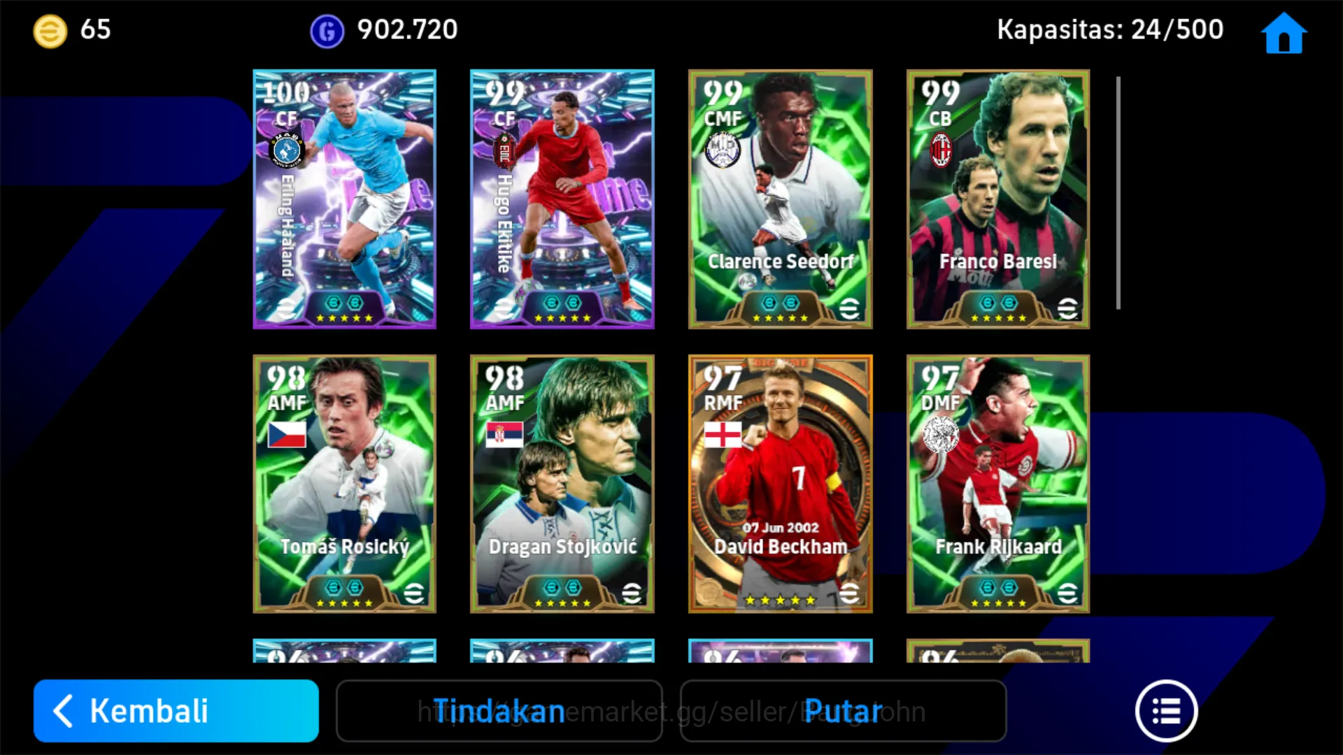 eFootball Accounts Others Power 3182 | Haaland Show time , Eketike Show time , Seederof epic db , Rosicky Epic db , Kambuaya 4