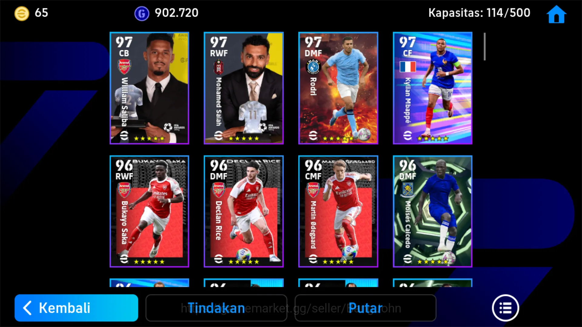 eFootball Accounts Others Power 3182 | Haaland Show time , Eketike Show time , Seederof epic db , Rosicky Epic db , Kambuaya 7