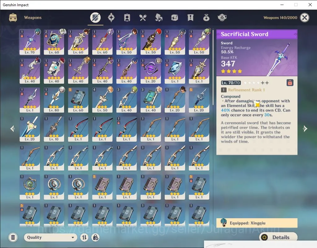 Genshin Impact Accounts Mid Game ASIA|AR 45| 2 Limited |[Nahida C1,Arlechino] Keqing,Diluc,QingQiu|MC Male|Take Email|Check 5