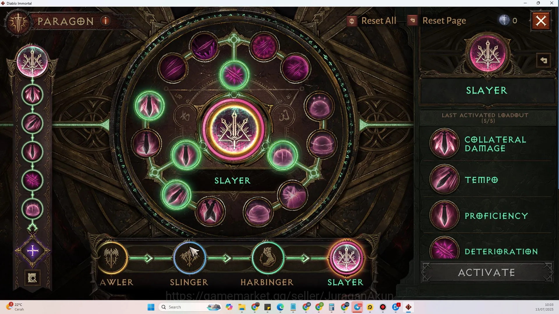 Diablo Immortal Accounts Mid-Tier SEA - Gillian |Lv 60 (436) Wizard 23,928 CR |Reso 615|Many Resource | Check SS (DI811) 7