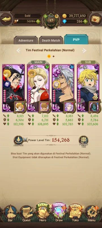 The Seven Deadly Sins: Grand Cross Accounts Starter Asia |2,3M CC| 5UR + 286 Gems (ODK, Arthur, Lancelot, Sabunak, Escanor 5