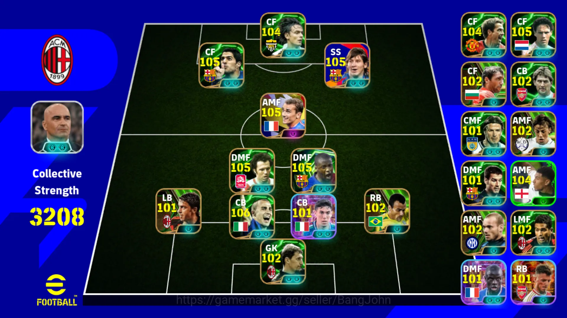 power 3208 | luis suarez epic db | antoine griezmann big time | lionel messi pack barca | filippo inzaghi epic db | yaya toure epic db | EFB061B eFootball Others power 3208 | luis suarez epic db | antoine griezma image 1