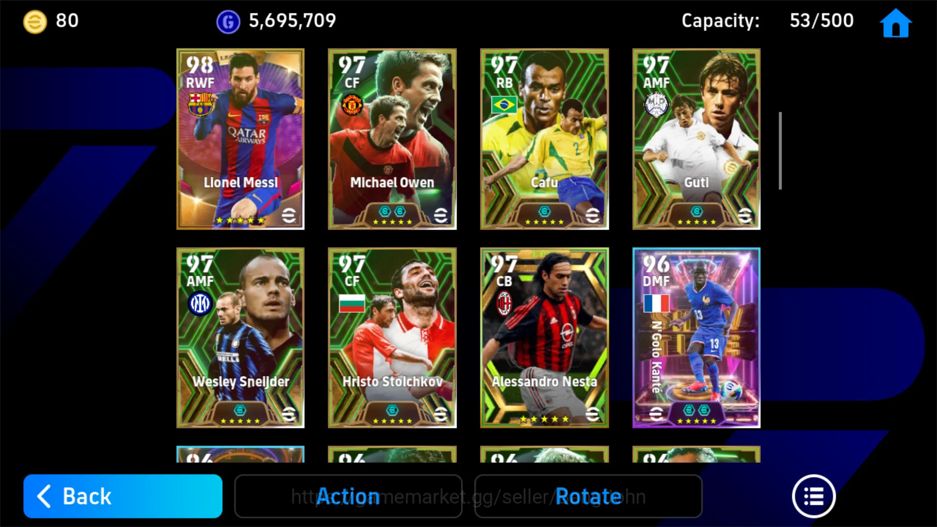 eFootball Accounts Others power 3208 | luis suarez epic db | antoine griezmann big time | lionel messi pack barca | filippo 4
