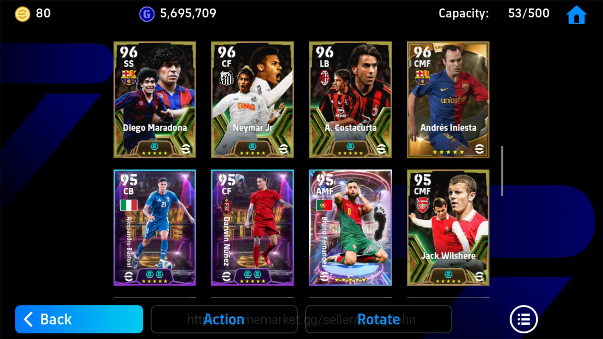eFootball Accounts Others power 3208 | luis suarez epic db | antoine griezmann big time | lionel messi pack barca | filippo 6