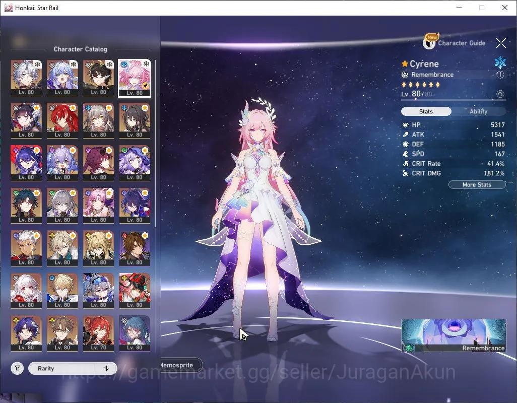 Honkai Star Rail Accounts Mid Game ASIA|TL 70|DOT Team|16 Limited|[Phainon,Acheron]+Sign,Cyrene,Robin,Rappa,Etc|Mc 2