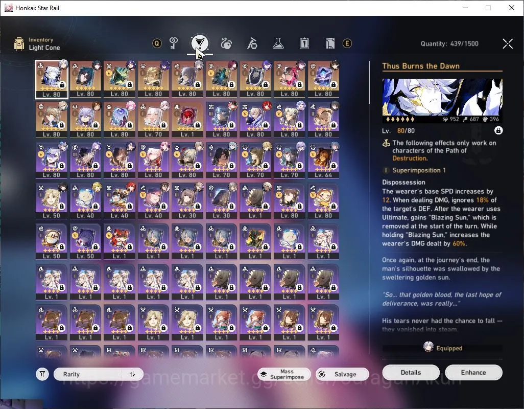 Honkai Star Rail Accounts Mid Game ASIA|TL 70|DOT Team|16 Limited|[Phainon,Acheron]+Sign,Cyrene,Robin,Rappa,Etc|Mc 3