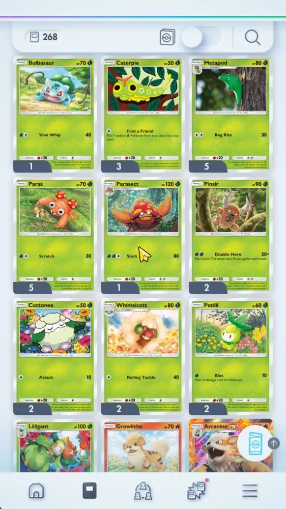 Pokémon TCG Pocket Mid-Level Lv 10 | 268 Card 13 EX Total(Pickachu x Zapdos, Me image 1