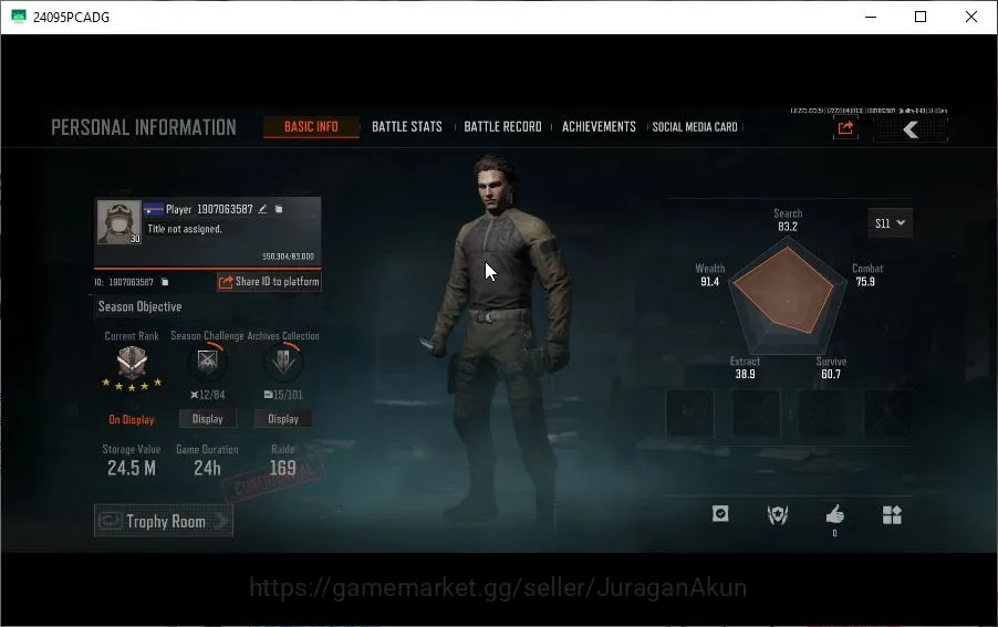 Arena Breakout Accounts Mid-Tier [MOBILE] Lv30|SV 24M|CV 19M|Ready Raid|Morefun Hoodie|Forest-MP5,Grave-Mosin,Etc|CN 2
