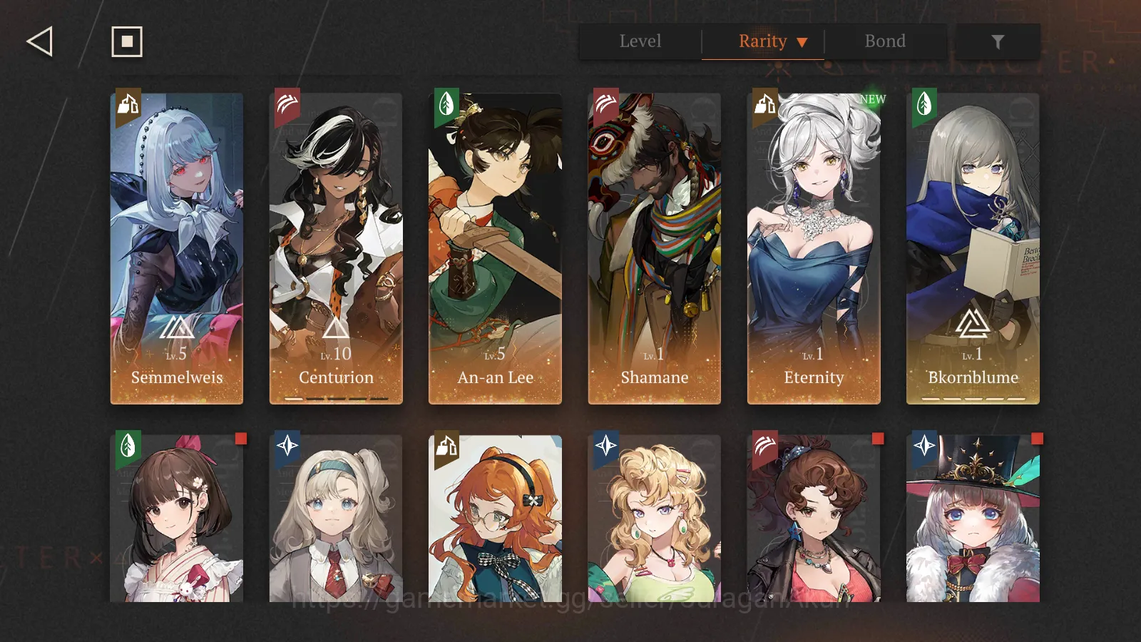 Reverse: 1999 Accounts Midgame Lv48|Lucy R10 sign A5, Anjo Nala R10 sign A2, Liang Yue R10, etc|17 *6 Crew|Email 2