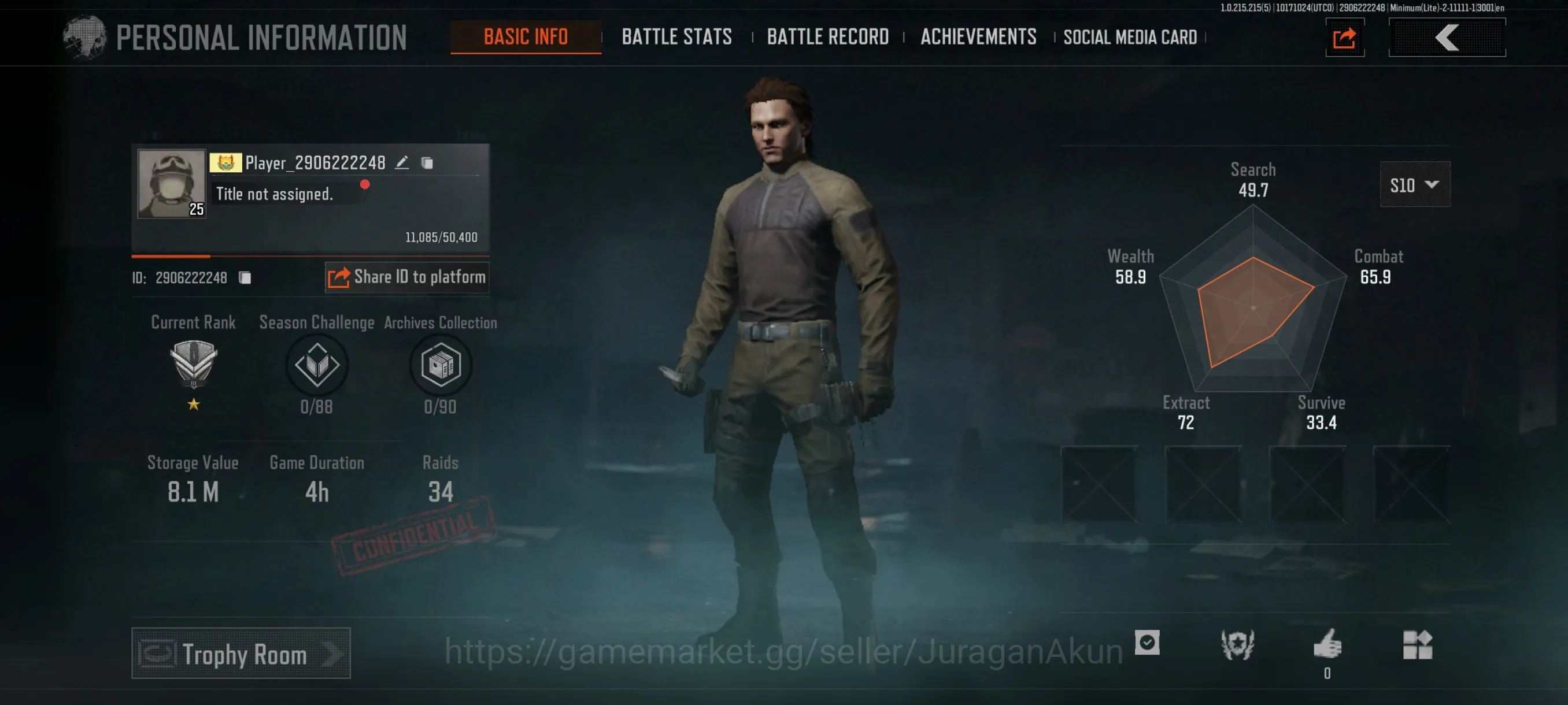 Arena Breakout Accounts Starter [MOBILE]SV 8M|CV 7M|Starter Speed SQB MDR|Plain ACC|Many Gear Resource|CN ON|Log 2