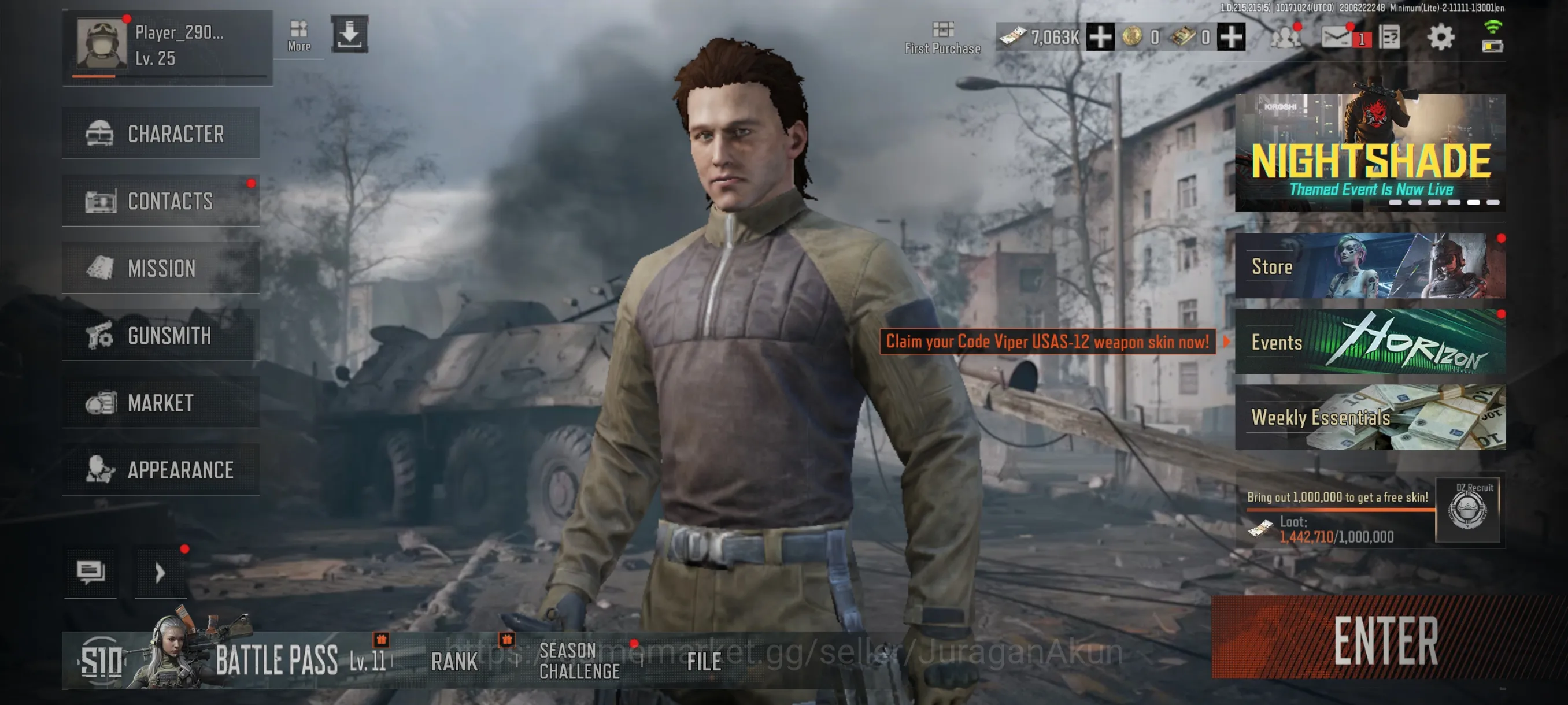 Arena Breakout Accounts Starter [MOBILE]SV 8M|CV 7M|Starter Speed SQB MDR|Plain ACC|Many Gear Resource|CN ON|Log 3