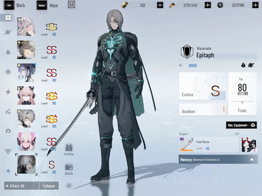 Punishing: Gray Raven Accounts Asia |1.5K BlueC + 1.5K GreenC|SSS BiancaStig+sign image 7