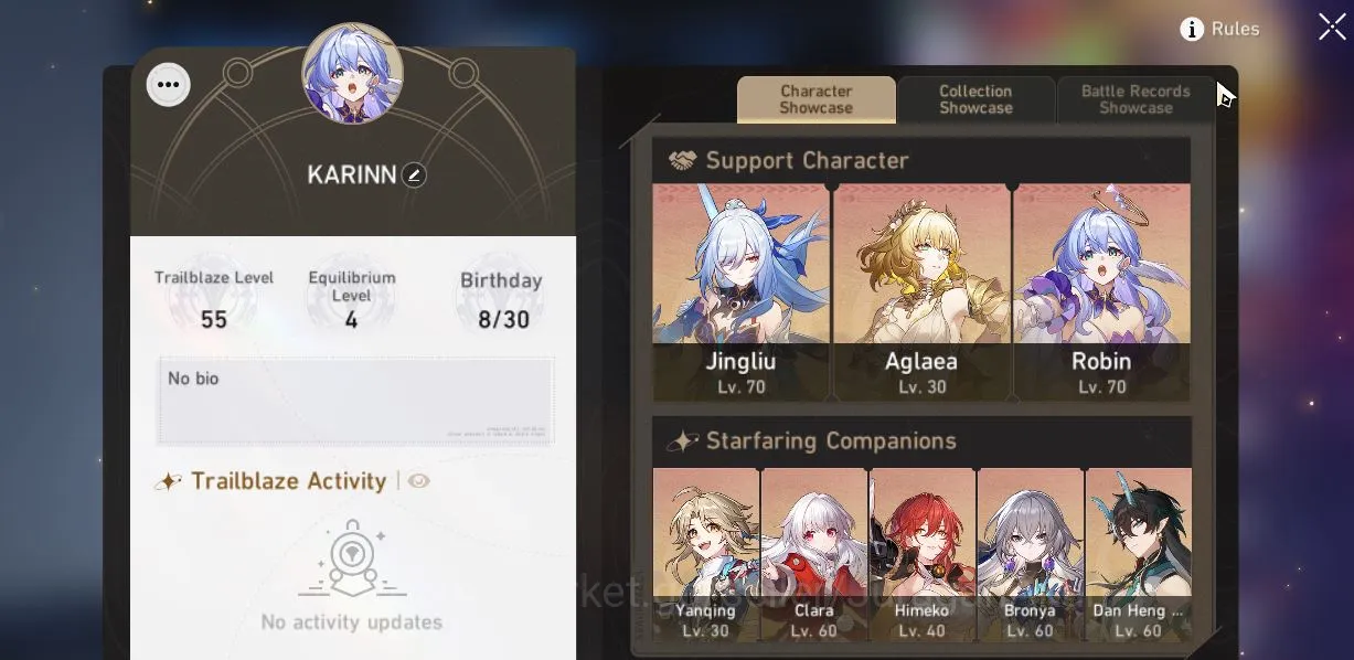 Honkai Star Rail Accounts ASIA|TL55|7 Limited [Robin+Sign,JingliuE1,Luocha,A image 1
