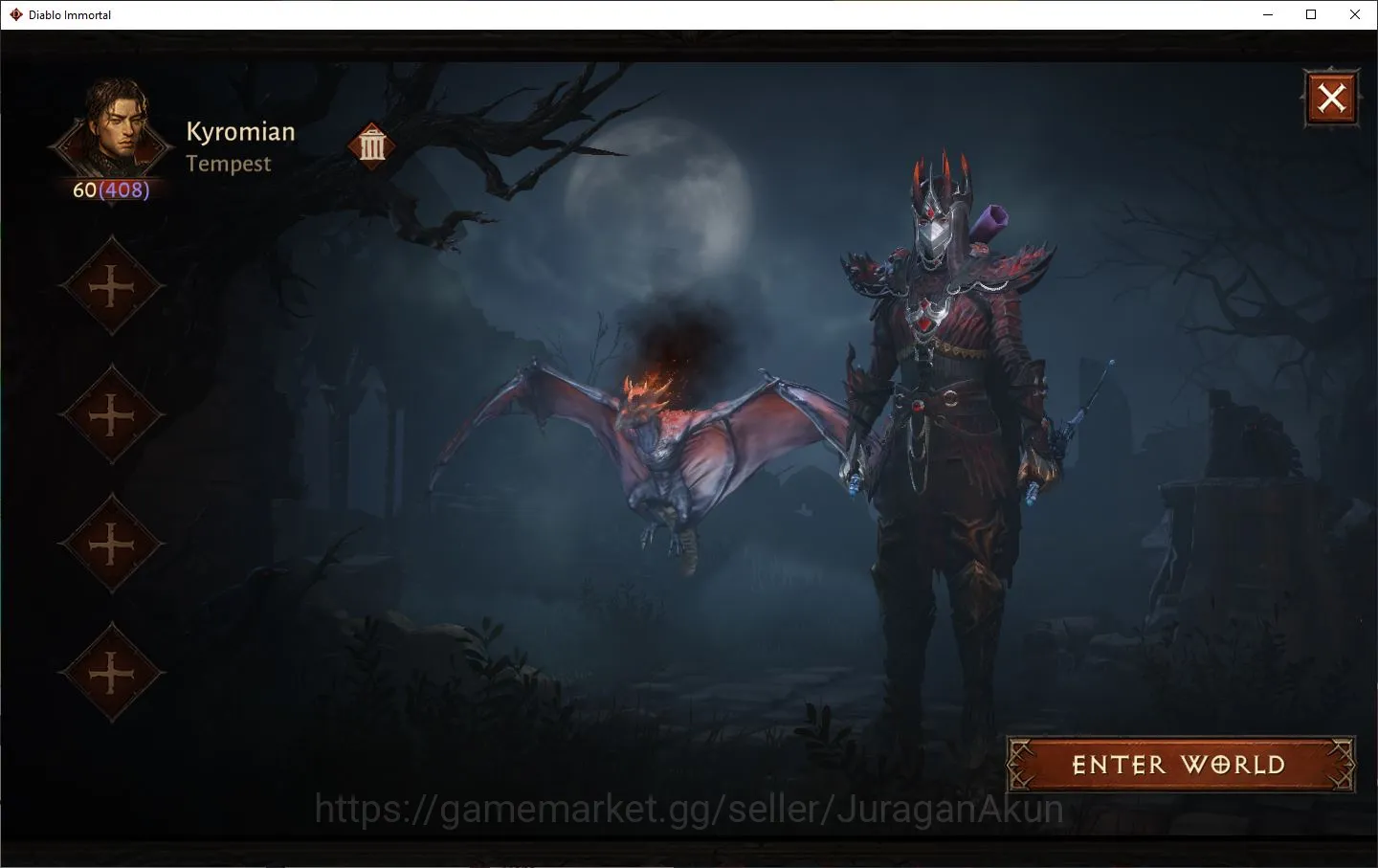 Diablo Immortal High-End SEA-ANU|Lv60(408)Tempest|28k CR|Reso 720|Hell III| image 1