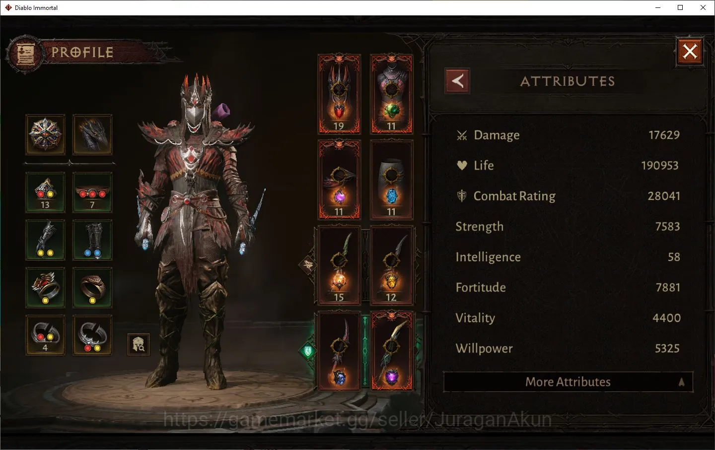 Diablo Immortal Accounts High-End SEA-ANU|Lv60(408)Tempest|28k CR|Reso 720|Hell III|Paragon Slayer|Hell Lv16|Esessence Lv 2 2