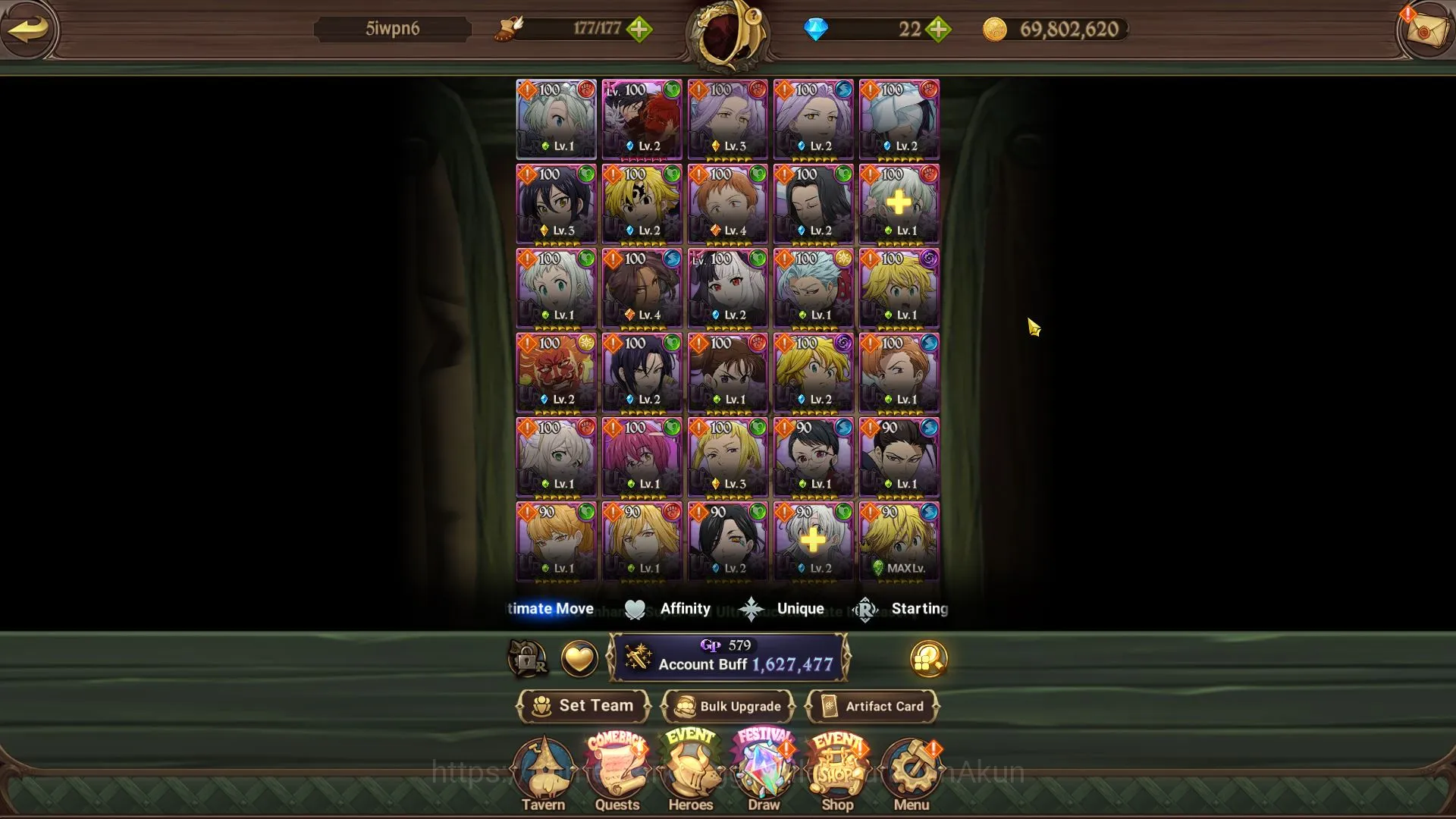 Asia|1,6M CC|CH 6|1 LR + 6 UR|Elizabeth,Merlin&Escanor 2/6,OppressorDK,Thor,Gowther,Arthur,DKMeliodas|Code Only|(SDS3155) The Seven Deadly Sins: Grand Cross Midgame Asia|1,6M CC|CH 6|1 LR + 6 UR|Elizabeth,Merlin&Esc image 1
