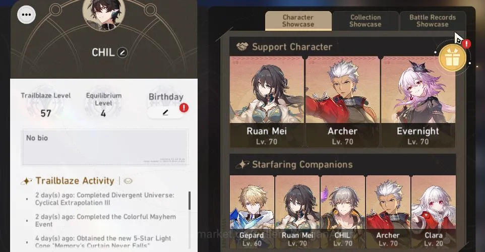 Honkai Star Rail Accounts ASIA|TL57|4 Limited |[Evernight+Sign,Archer+Sign,D image 4
