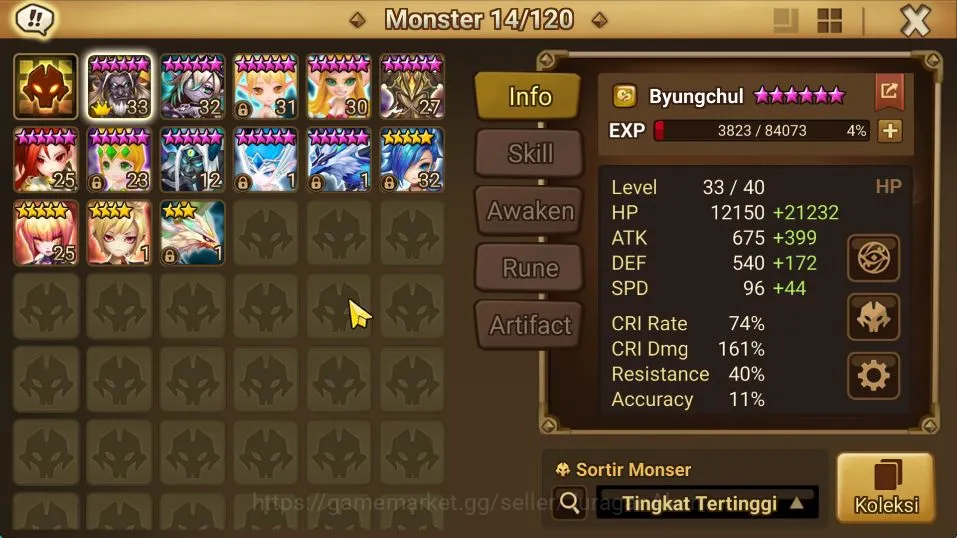 Summoners War: Sky Arena Accounts GLOBAL Starter 1 LND Jessica|5 Total NB5 NB5(Ophil image 5