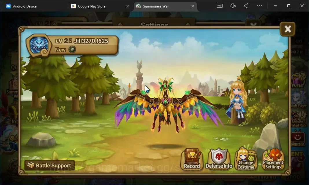 Summoners War: Sky Arena Accounts Starter GLOBAL | NB 5 TESHAR,Starter Gacha 115 12Y+160 11Y Scrool, 3 Legendary All 1