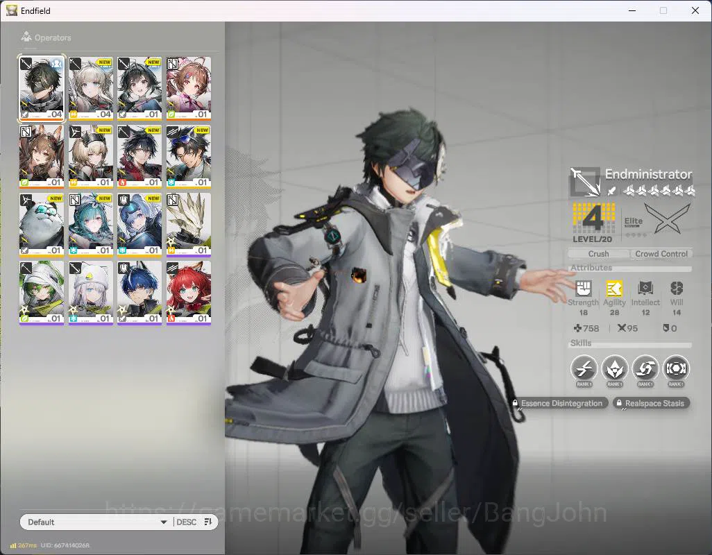 Arknights: Endfield Accounts NA | starter Gilberta| for sign n detail check SS  image 1
