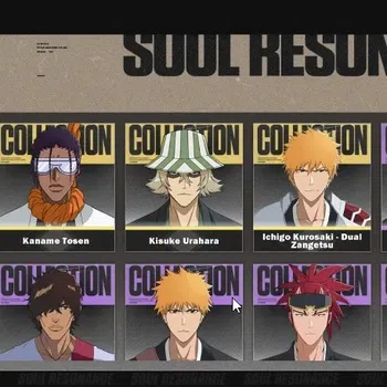 BLEACH: Soul Resonance Accounts Nuverse SEA|Lvl 54|4 SSR 1 Limited|2 Sign|(Ichigo Dual Zangetsu B6+Stamp,Tosen