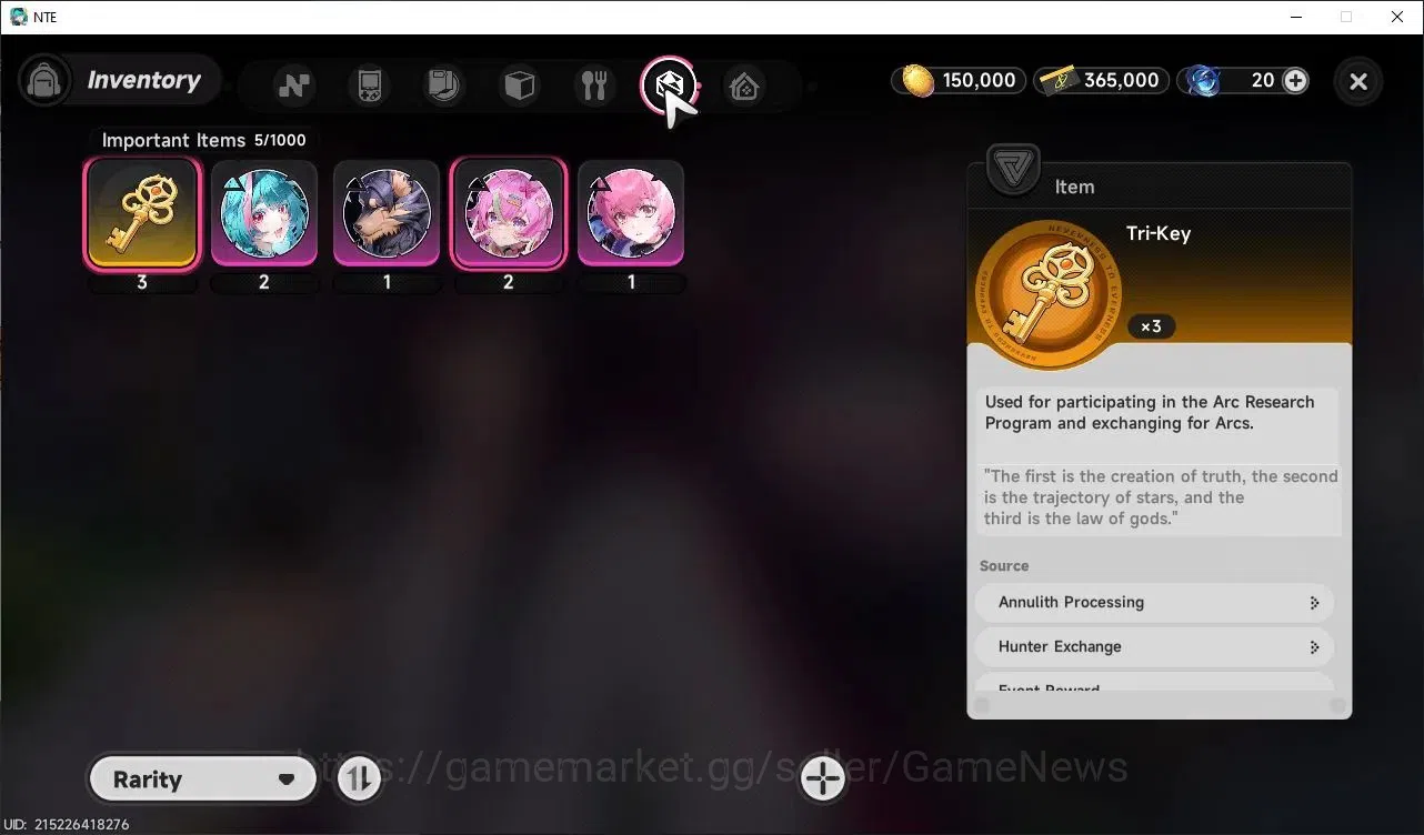 Neverness to Everness Accounts GLOBAL NA|HL 3|3 S-Class 1 Limited Shinku Awk 1,Jiuyuan,(Hathor+Sign)|+1 S-Class Selectr 13